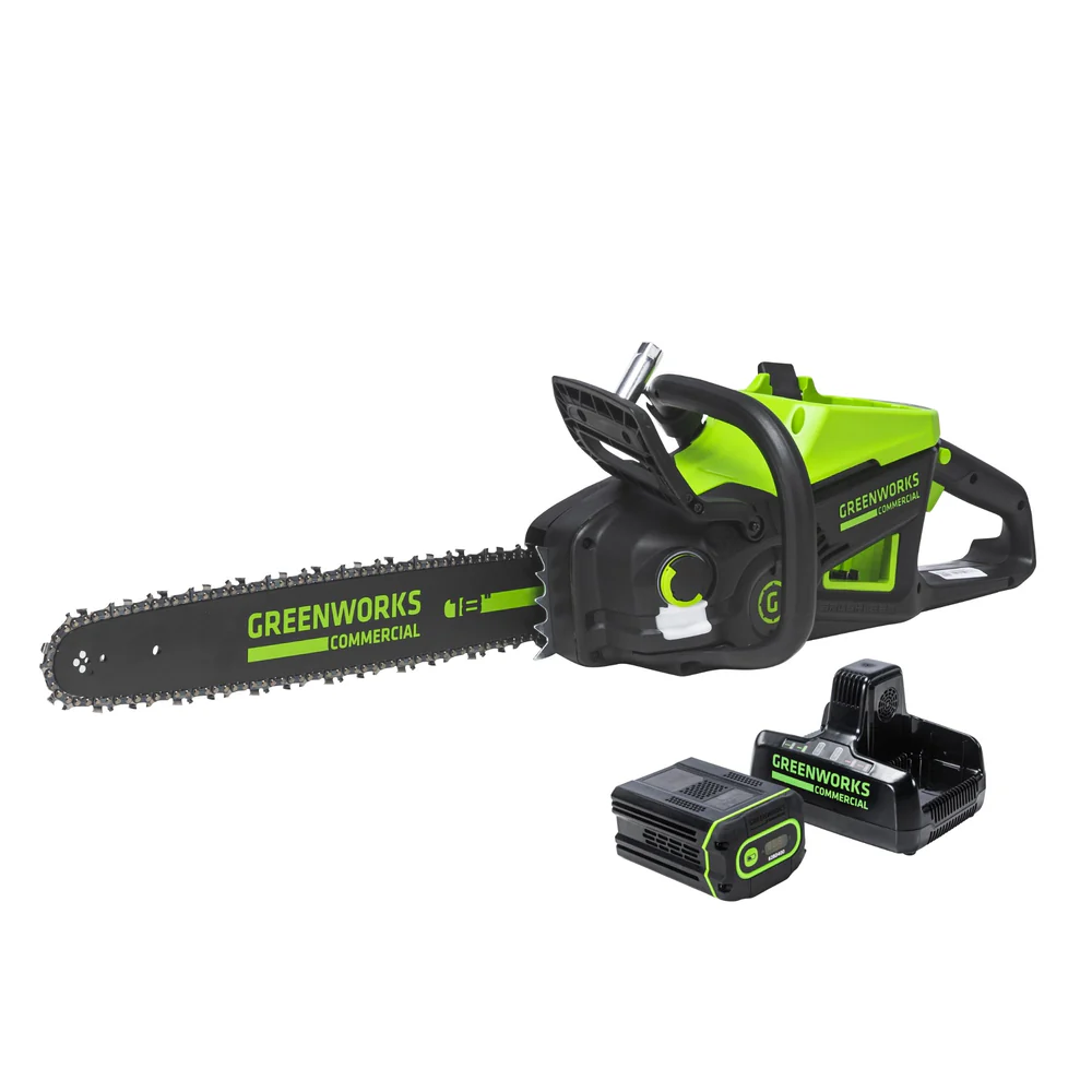 18" Chainsaw 82V 2.7kWwith 4Ah Battery and Dual Port Charger